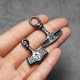Retro Thor's Hammer Pendant Necklace
