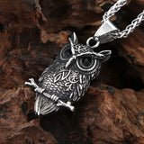 Gothic Owl Pendant Necklace