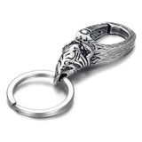 Wolf Lion Skull Raven Clasps Keychains