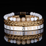 Luxury Crown Skull Bangle Bracelet