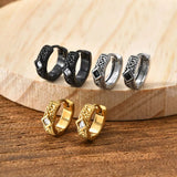 Norse Zircon Hoop Earrings