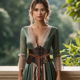 Medieval Women's Costume Set for Cosplay & Renaissance