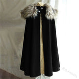 Fur Collar Medieval Cloak
