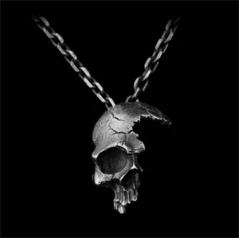 Vintage Skull Face Necklace