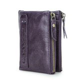 Genuine Leather Short Coin Wallet