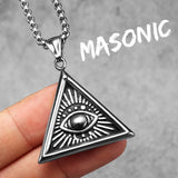 Masonic Illuminati Eye Amulet Necklaces