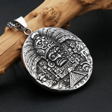 Aztec Calendar Pendant Necklace