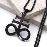 Satanic Cross Pendant Necklace – Occult Jewelry