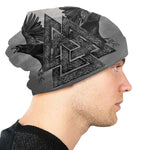 Valknut Symbol Ravens Beanie Cap