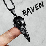 Raven Skull Gothic Necklace
