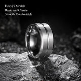 Classic 8mm Brushed Couples Ring