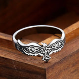 Stainless Steel Viking Raven Ring