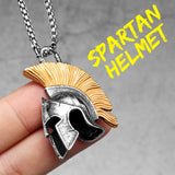 Vintage Spartan Helmet Necklace