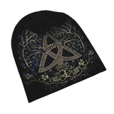 Norse Yggdrasil Cap Triquetra Symbol Beanie Hats
