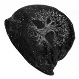 Norse Yggdrasil Cap Triquetra Symbol Beanie Hats