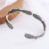 925 Sterling Silver Valkyrie Wings Bracelet