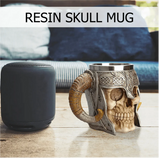Viking Warrior Skull Stainless Steel Mug