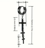 Stainless Steel Crosses Earrings