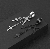 Stainless Steel Crosses Earrings