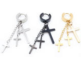 Stainless Steel Crosses Earrings