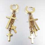 Stainless Steel Crosses Earrings