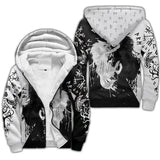 Viking Wolf Vegvisir Zip Hoodie - Norse Mythology Jacket