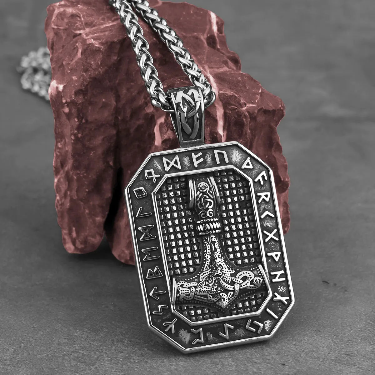 161 Rune Rune Symbol Thor Hammer Necklace | Viking Warriors