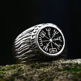 Antique Viking Vegvisir Compass Rings