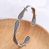 925 Sterling Silver Valkyrie Wings Bracelet