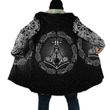Viking Warriors Fleece Hooded Coat