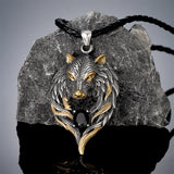 Fenrir Wolf Necklace – Stainless Steel Viking Pendant