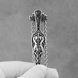 Nordic Viking Warrior Spear Pendant Necklace
