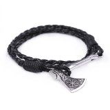 Viking Axe Leather Bracelet