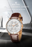 Luxury Chronograph Leather Watch