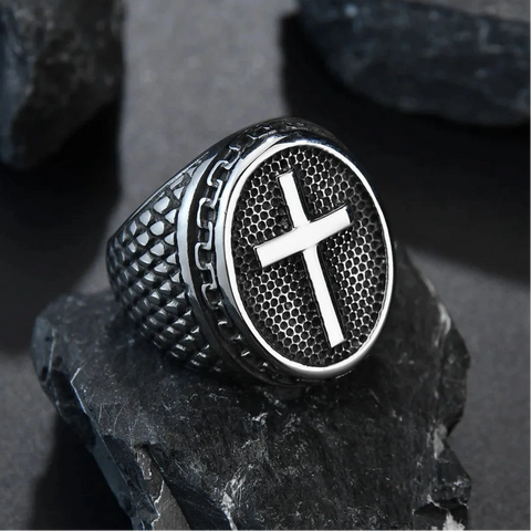 Knight Templar Crusaders Cross Ring