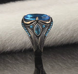 Witch's Eye Blue Stone Ring