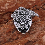 Nordic Bear Claw Pendant Valknut symbol Necklace
