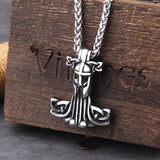 Mjolnir Rune Amulet Necklace – Vegvisir, Wolf & Raven