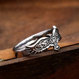 Stainless Steel Viking Raven Ring