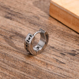 Norse Viking Runes Hoop Earrings