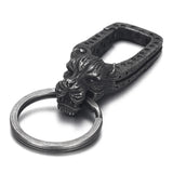 Wolf Lion Skull Raven Clasps Keychains