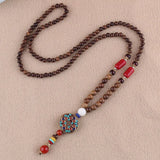 Exquisite Retro Buddhist Beads Necklace