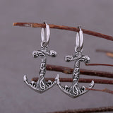 Viking Anchor Drop Earrings