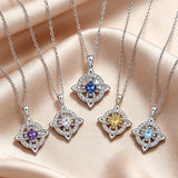 Birthstone Zirconia Pendant Necklace