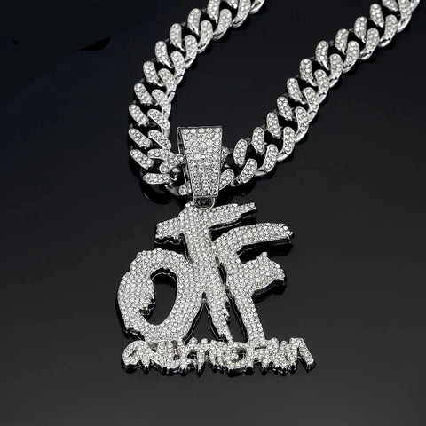 Only The Family Hip Hop OTF Pendant Cuban Chain Necklace
