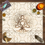 Tree of Life Tarot Rune Altar Cloth