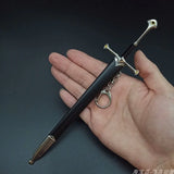 Medieval Sword Keychain Glamdring Aragorn Narsil Mini Replica
