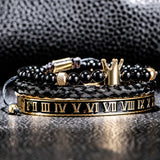 Luxury Crown Skull Bangle Bracelet