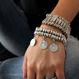 Vintage Coins Bracelet Boho Ethnic Jewelry