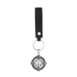 Keychain with decorative pendant on a white background